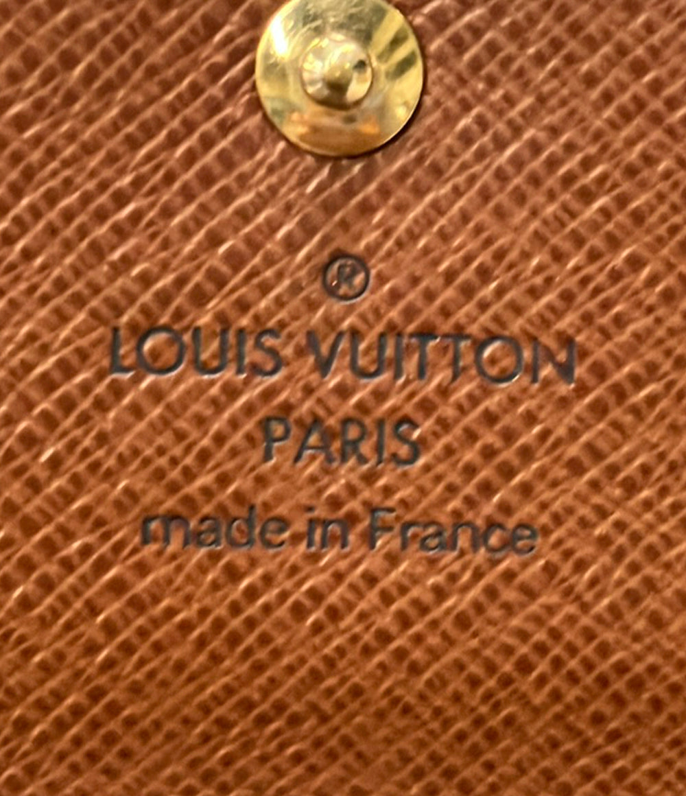 訳あり LOUIS VUITTON ダブルホック 二つ折り財布 ポルトフォイユ エリーズ モノグラム M61654 レディース ルイ・ヴィトン