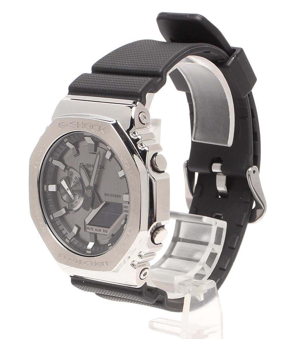 美品 CASIO 腕時計 G-SHOCK クオーツ シルバー GM-2100 メンズ カシオ
