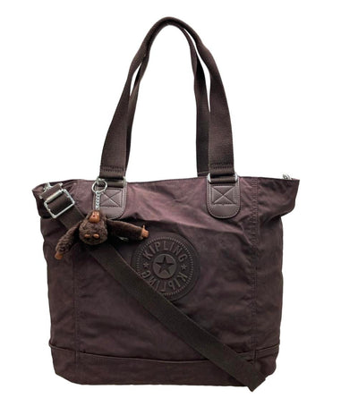美品 Kipling トートバッグ ショルダーバッグ 2WAY 斜め掛け レディース キプリング