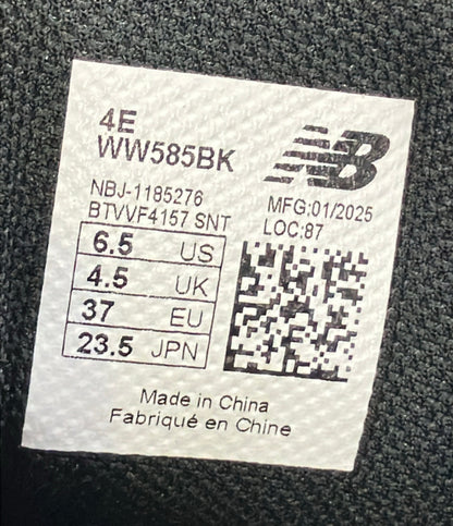 NEW BALANCE ローカットスニーカー サイドジップ WW585BK レディース SIZE 23.5 ニューバランス