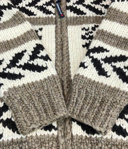 KANATA 長袖 カウチンニット ジップアップ メンズ SIZE 38 カナタ