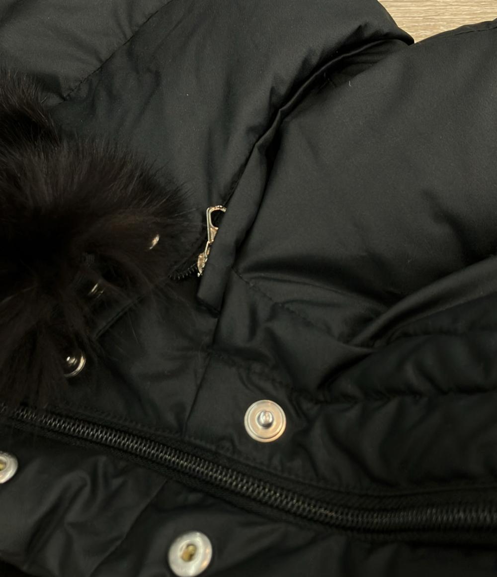MONCLER ロングダウンコート フード ファー付き レディース SIZE 0 (XS) モンクレール