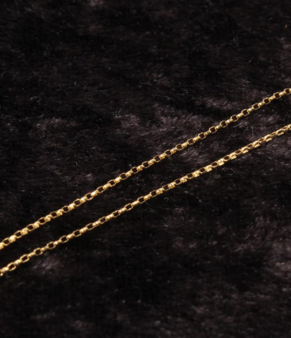 美品 ネックレス K18 ダイヤ 0.12ct レディース