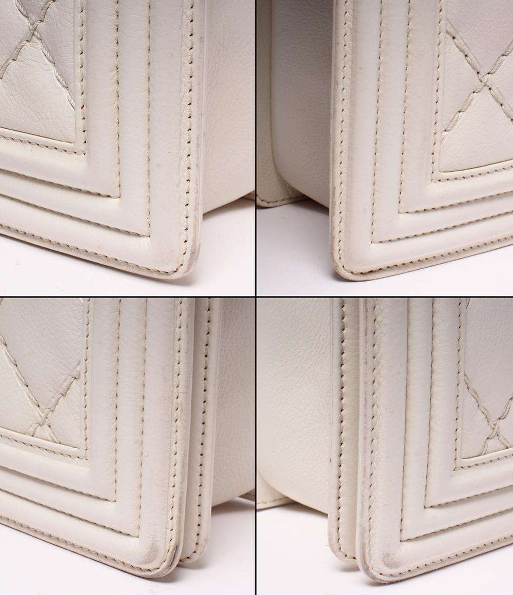 CHANEL チェーンショルダーバッグ 18番台 マトラッセ シルバー金具 ボーイシャネル レディース シャネル