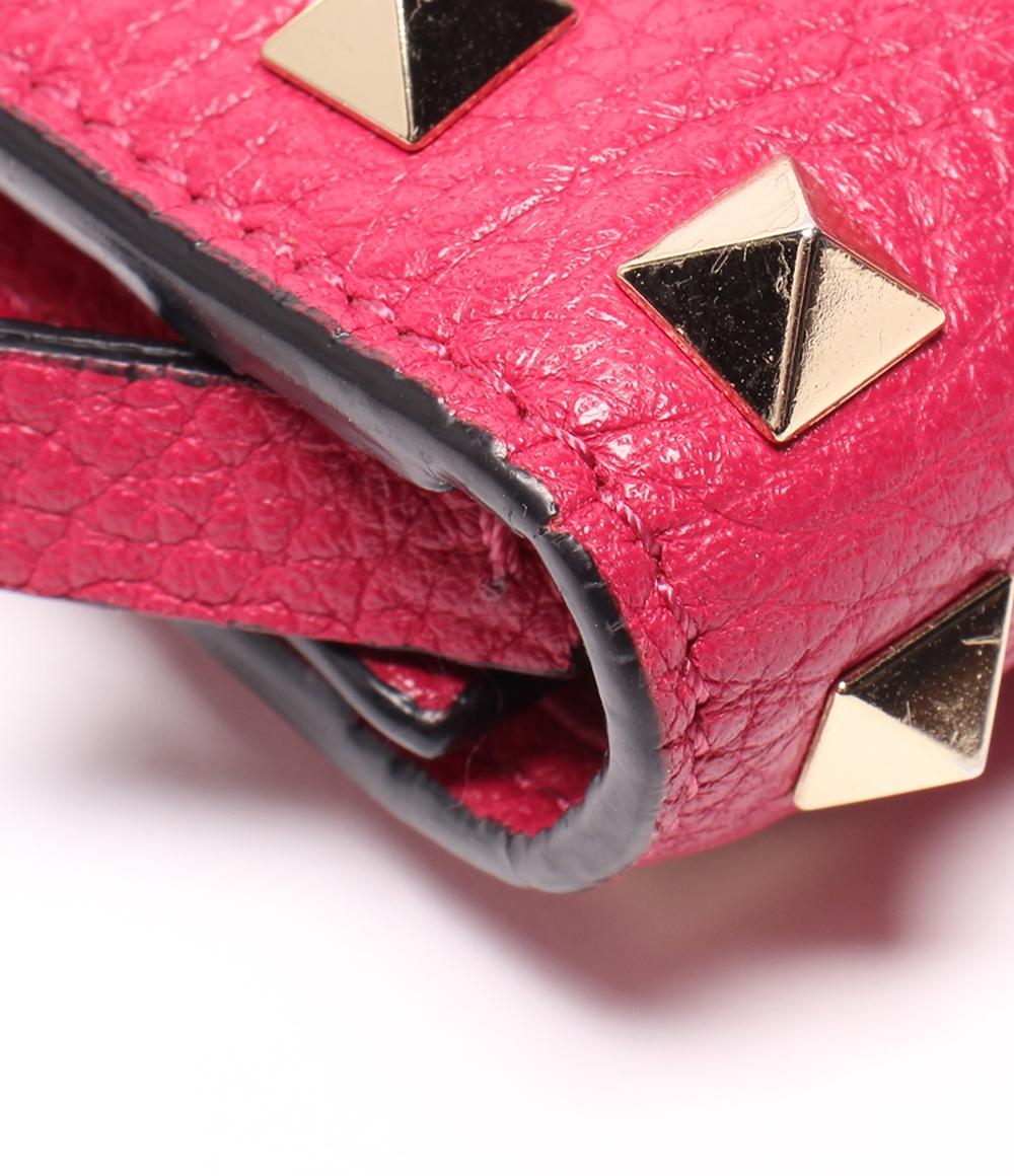 ヴァレンチノ 二つ折り財布 ロックスタッズコンパクトウォレット レディース Valentino