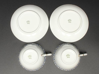 美品 リチャードジノリ カップ＆ソーサー 2客セット ペア フィオッコグレース Richard Ginori