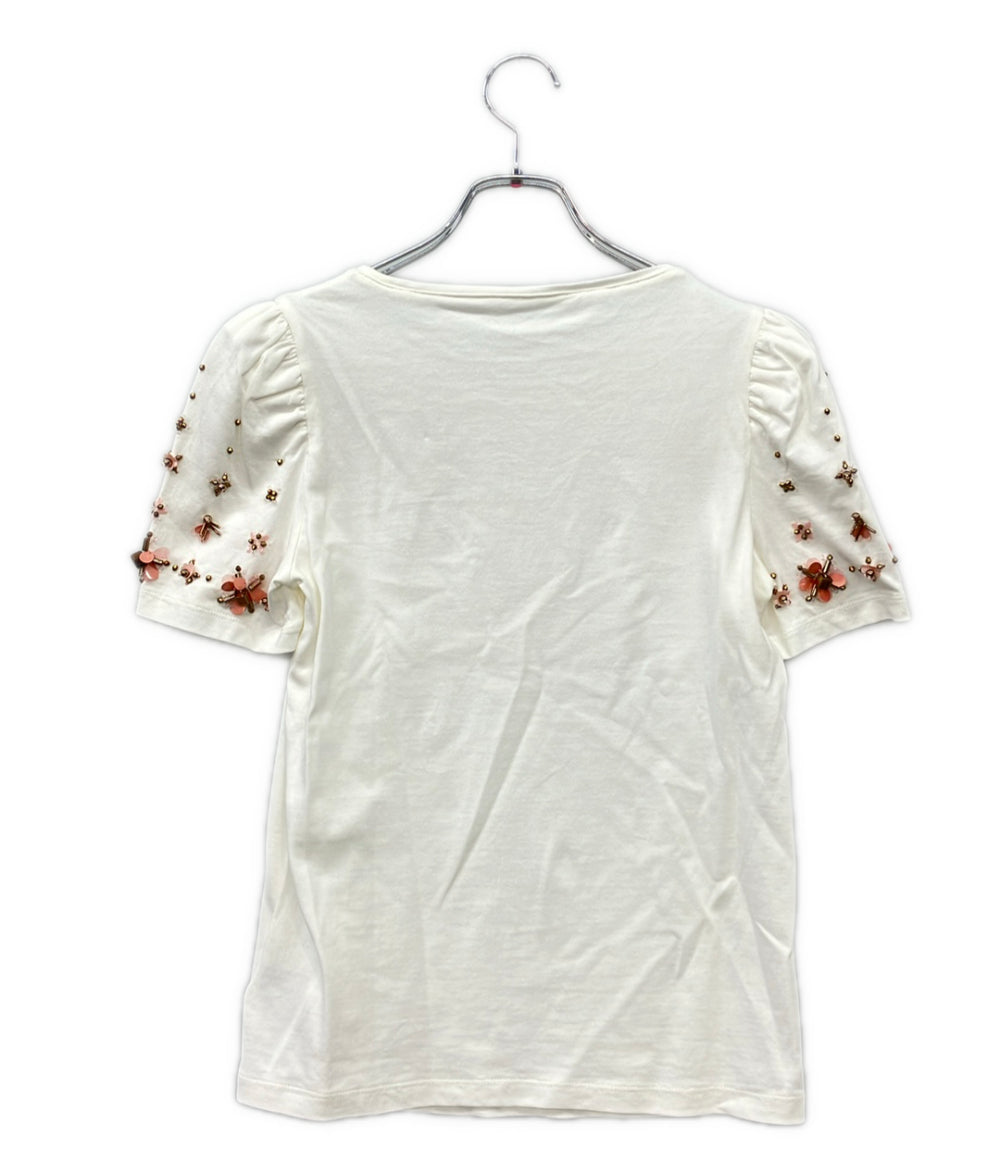 Kate Spade New York 半袖 ビーズ刺繍 Tシャツ レディース SIZE XS ケイトスペード ニューヨーク
