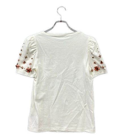 Kate Spade New York 半袖 ビーズ刺繍 Tシャツ レディース SIZE XS ケイトスペード ニューヨーク