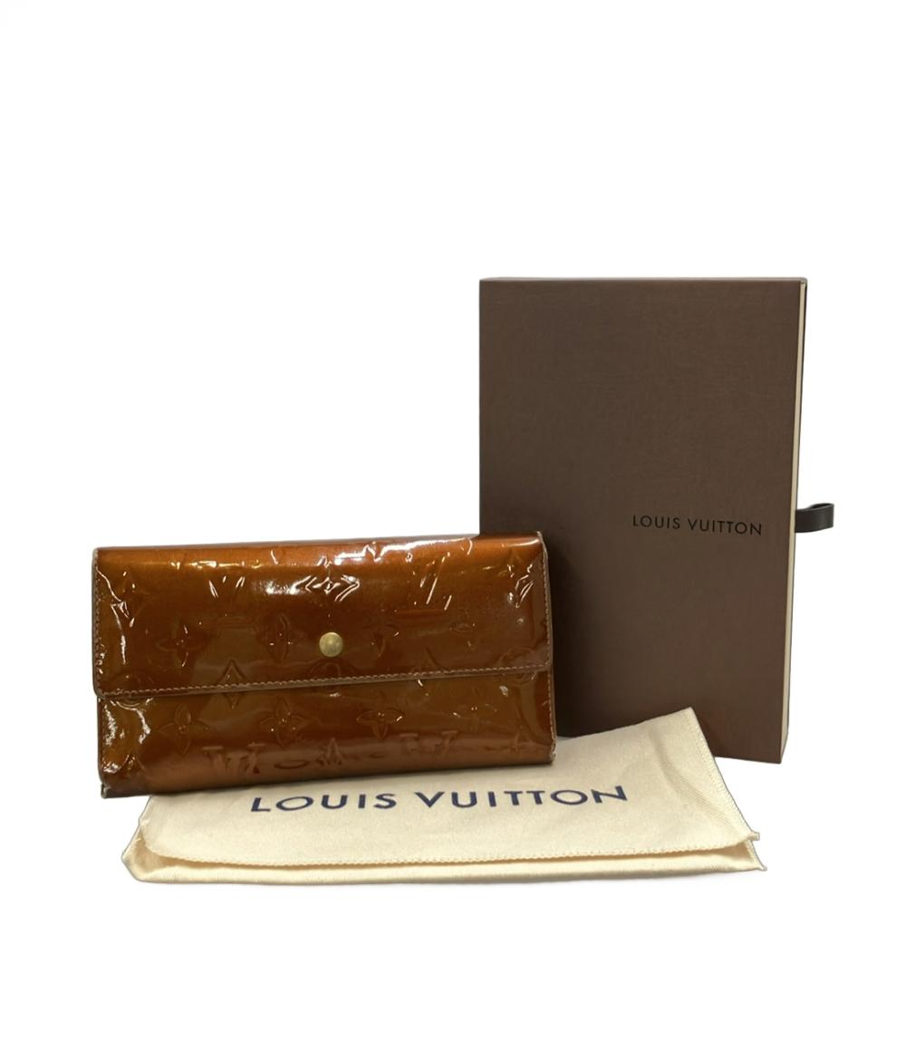 LOUIS VUITTON 長財布 ポルトトレゾール インターナショナル ヴェルニ M91166 レディース ルイ・ヴィトン