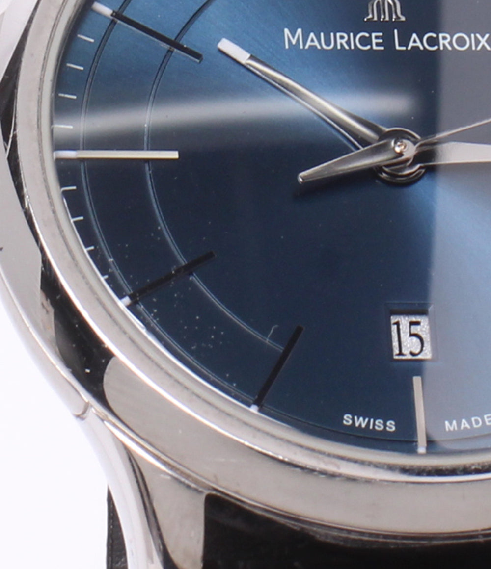 MAURICE LACROIX 腕時計 レ クラシック デイデイト クオーツ ブルー LC1007 メンズ モーリスラクロア