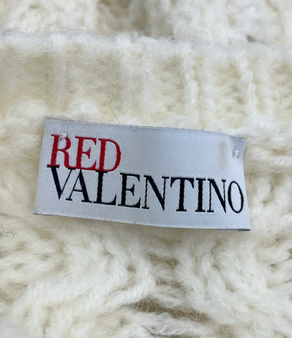 RED VALENTINO ニット切替ワンピース 1R3KC14J6KA レディース SIZE S レッドヴァレンティノ