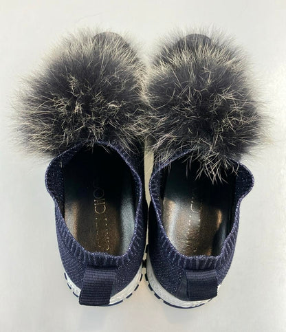 Jimmy Choo スリッポン ボンボン ニット スニーカー レディース SIZE 36 (23cm) ジミーチュウ
