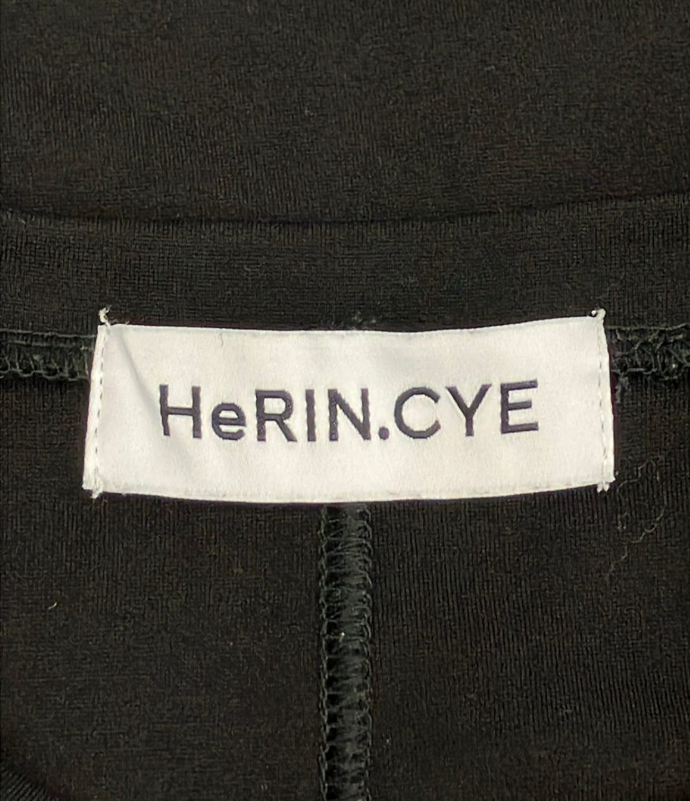 HeRIN.CYE 半袖 ドッキングスクイーズドレス ワンピース レディース SIZE 38 ヘリンドットサイ