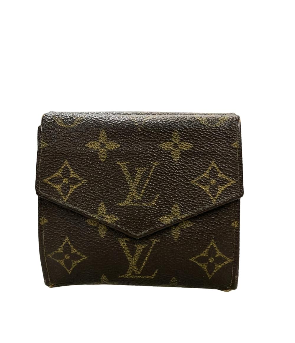 LOUIS VUITTON ダブルホック 二つ折り財布 モノグラム ポルトモネ ビエ M61660 レディース ルイ・ヴィトン