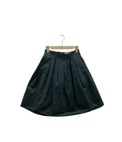 エムプルミエブラック ナイロンフレアミディアムスカート レディース SIZE 36 (XS) M-PremierBLACK
