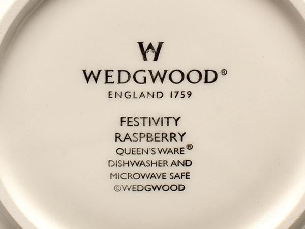 美品 ウエッジウッド カップ＆ソーサー 2客セット ペア フェスティビティ ラズベリー WEDGWOOD