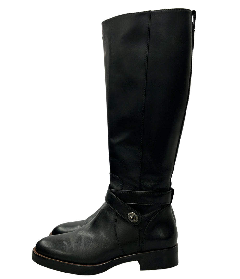 訳あり COACH サイドジップロングブーツ TURNLOCK RDG BT ITL FG1012 レディース SIZE 36.5 コーチ
