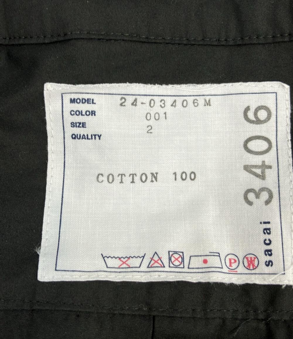 Sacai 半袖Tシャツ カットソー Cotton Poplin Pullover Shirts 24SS 24-03406M レディース SIZE 2 (M) サカイ