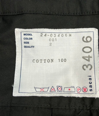 Sacai 半袖Tシャツ カットソー Cotton Poplin Pullover Shirts 24SS 24-03406M レディース SIZE 2 (M) サカイ