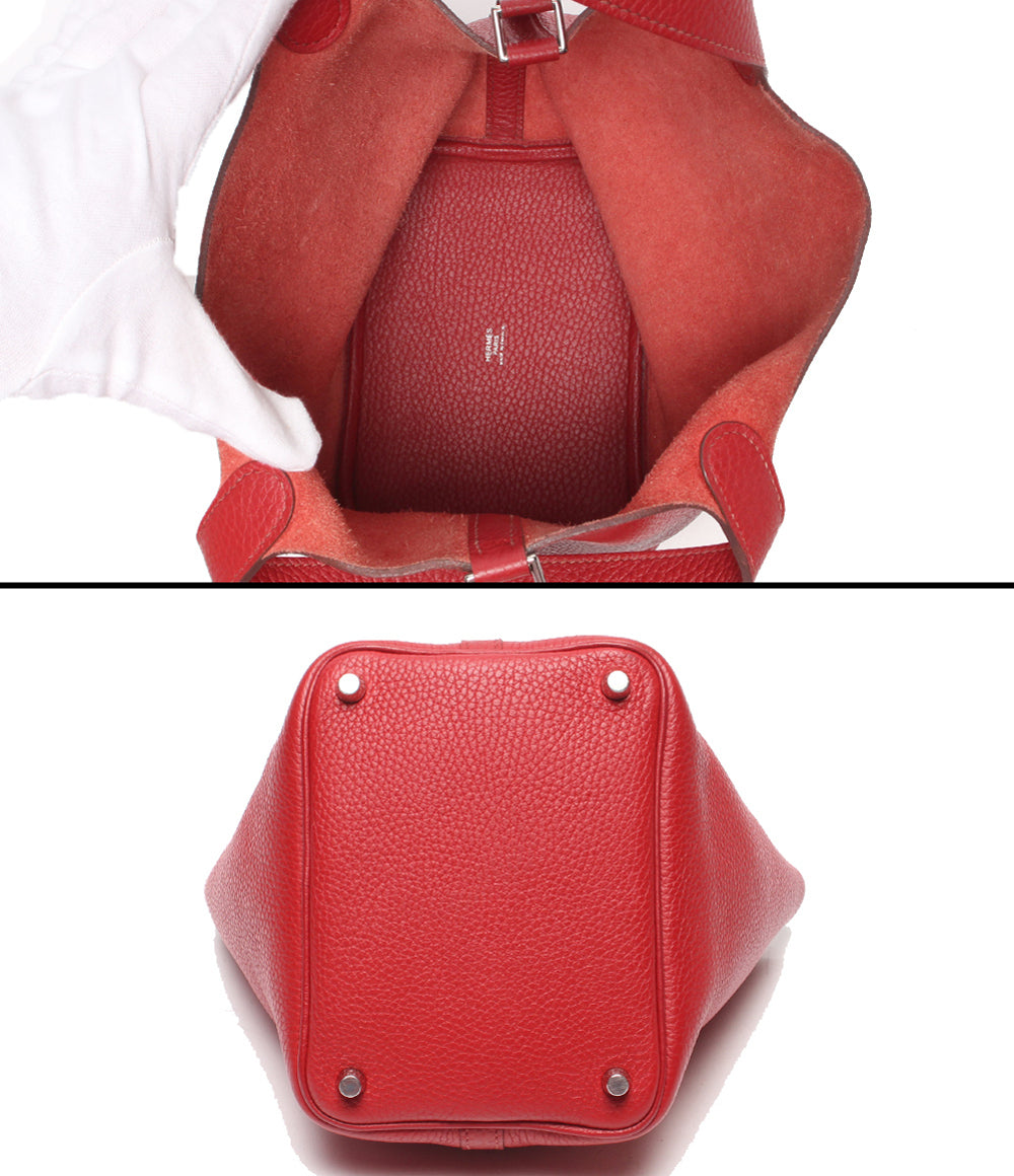 HERMES ハンドバッグ □N刻印 シルバー金具 ピコタンロックPM
