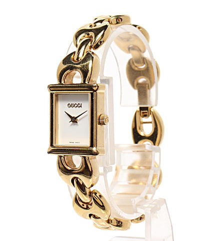GUCCI 腕時計 クオーツ ホワイト 1800L レディース グッチ