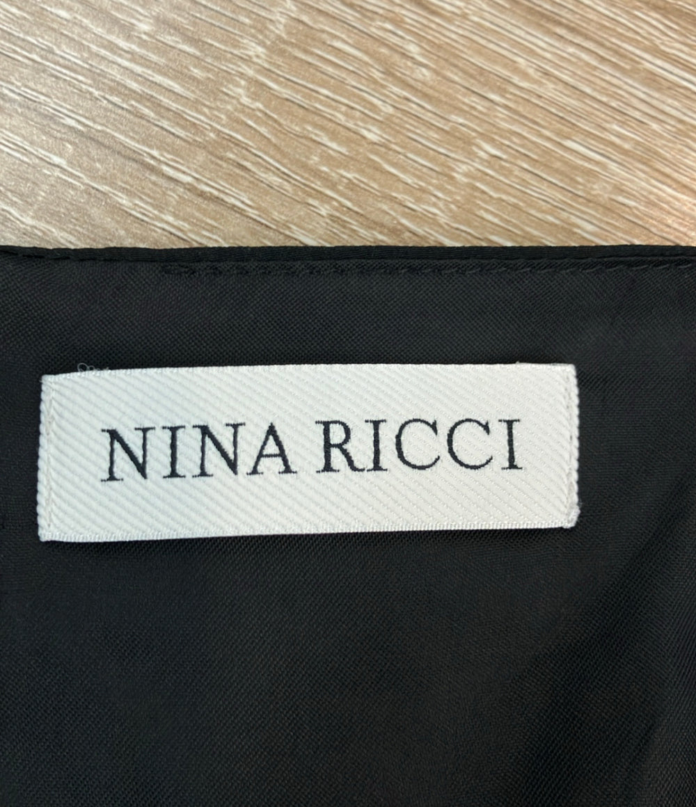 NINA RICCI 長袖ワンピース ポルカドット シルク ミニドレス レディース ニナリッチ