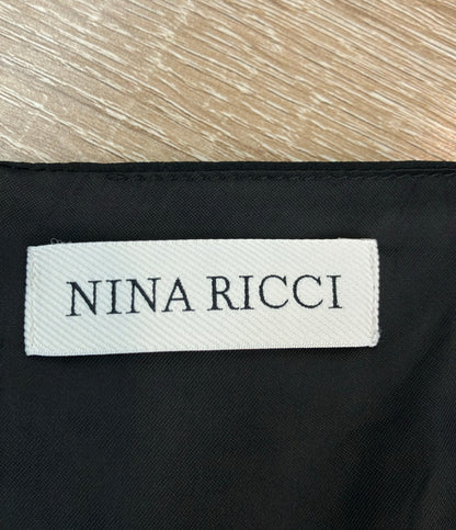 NINA RICCI 長袖ワンピース ポルカドット シルク ミニドレス レディース ニナリッチ