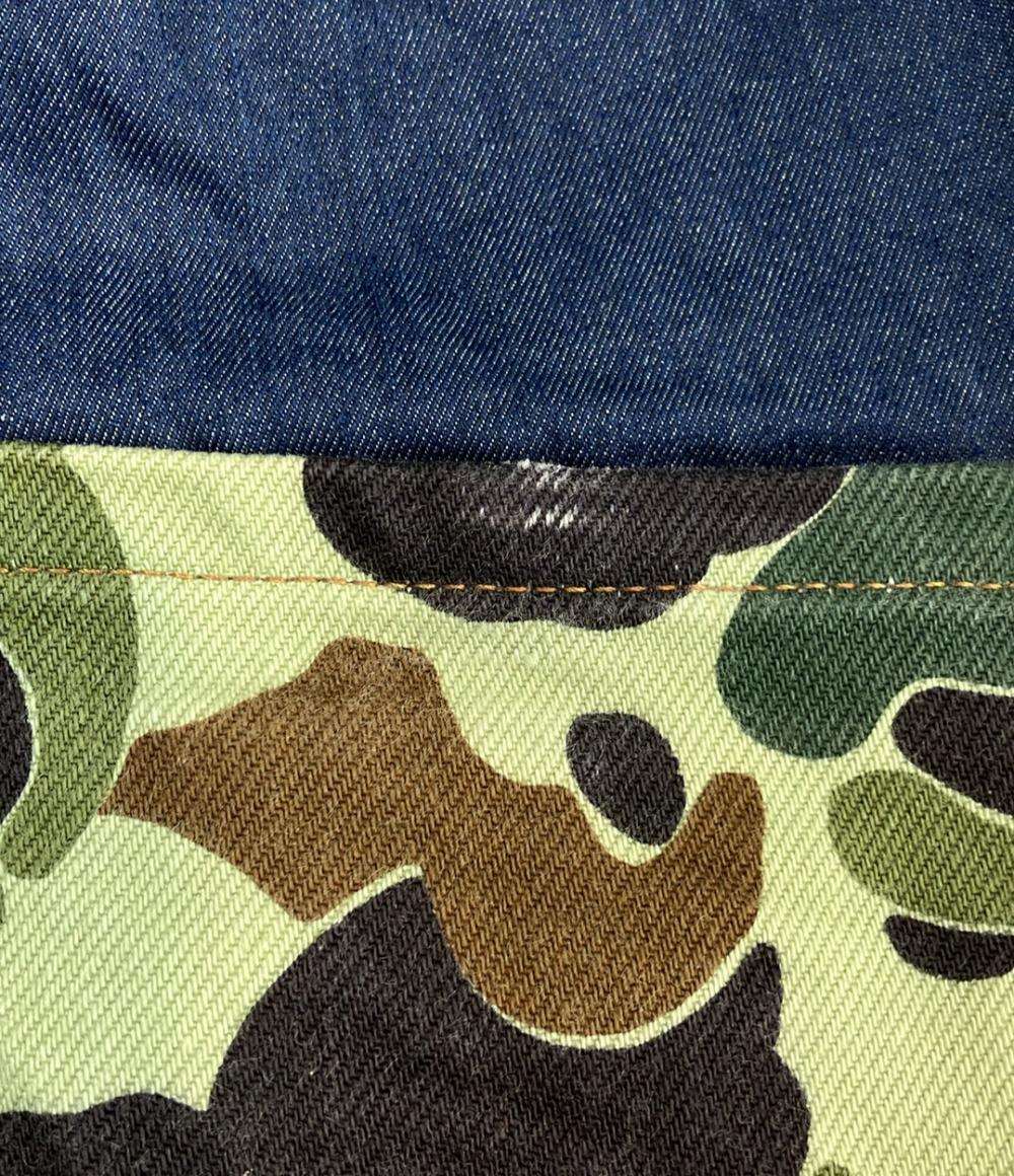 JUNYA WATANABE COMME des GARCONS MAN サルエルデニムパンツ カモ柄ポケット メンズ SIZE S ジュンヤワタナベ コムデギャルソン マン