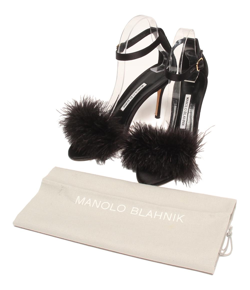 マノロブラニク サンダル アンクルストラップ ファー レディース