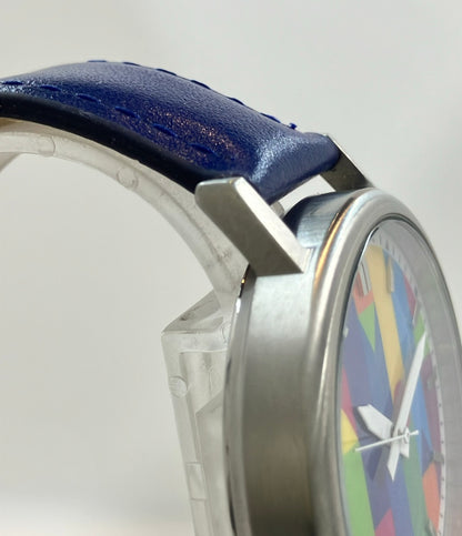 腕時計 サクラクレパスコラボ クーピー柄 クオーツ NCW-03 メンズ タイムステーションNEO