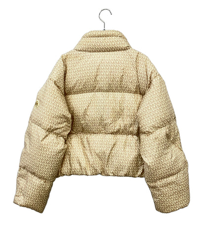 MICHAEL KORS ダウンジャケット モノグラム柄 クロップド丈 レディース SIZE M マイケルコース