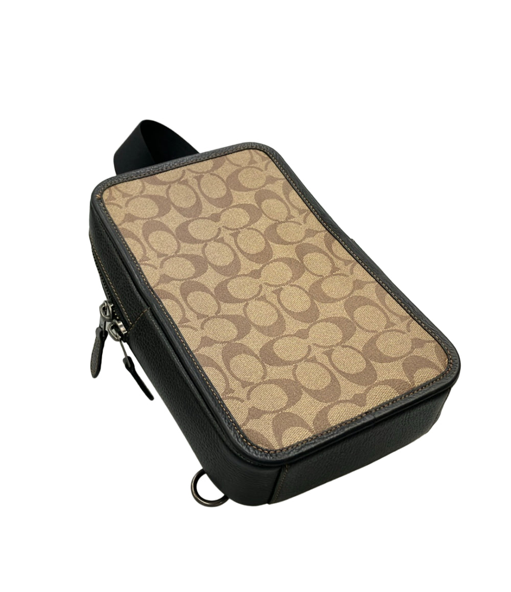 美品 COACH ボディバッグ シグネチャー C9865 メンズ コーチ