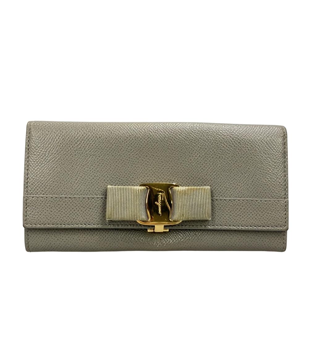 Salvatore Ferragamo 二つ折り長財布 ヴァラ レディース サルヴァトーレフェラガモ