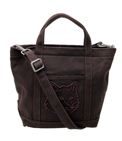 MAISON KITSUNE トートバッグ ショルダーバッグ 2WAY 斜め掛け レディース メゾンキツネ