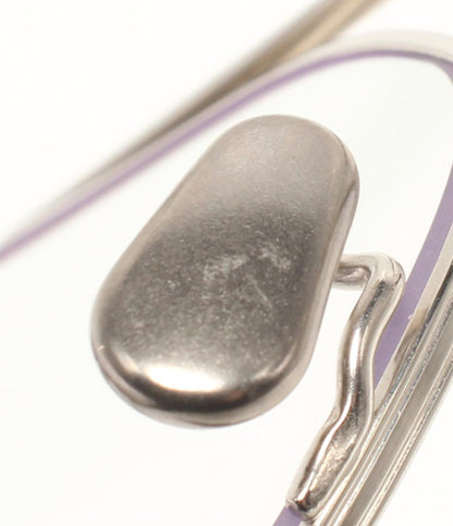 BLANC. 伊達メガネ アイウェア 56□15 ティアドロップ型 ツーブリッジ B0042 レディース ブラン