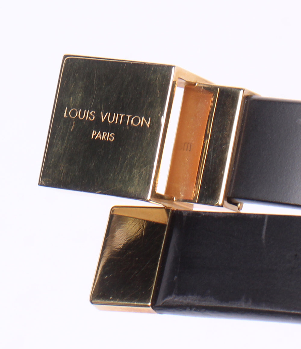 LOUIS VUITTON ベルト ノワール サンチュール キャレ M6805 レディース ルイ・ヴィトン