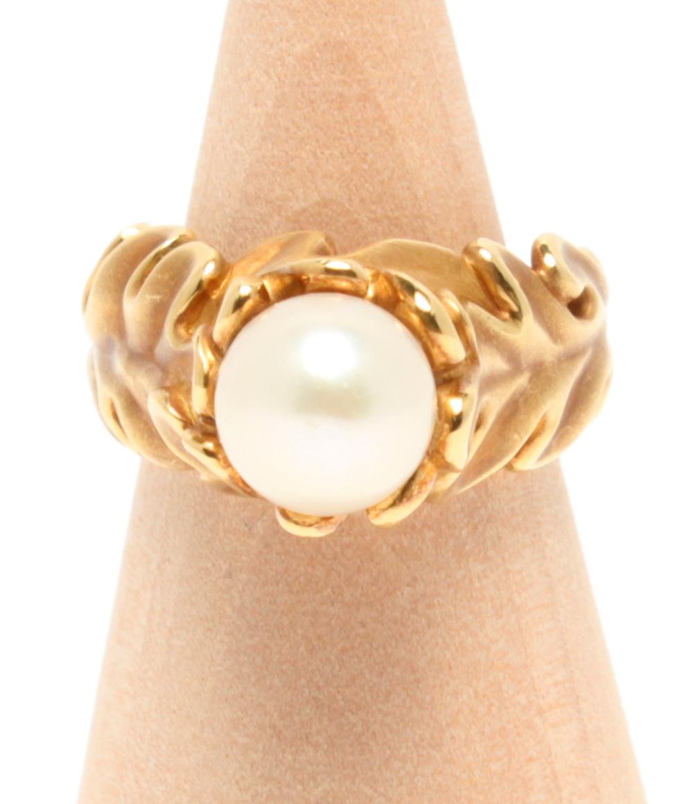 ANGELA CUMMINGS リング 指輪 18K パール 8.3mm レディース SIZE 11号 アンジェラ カミングス