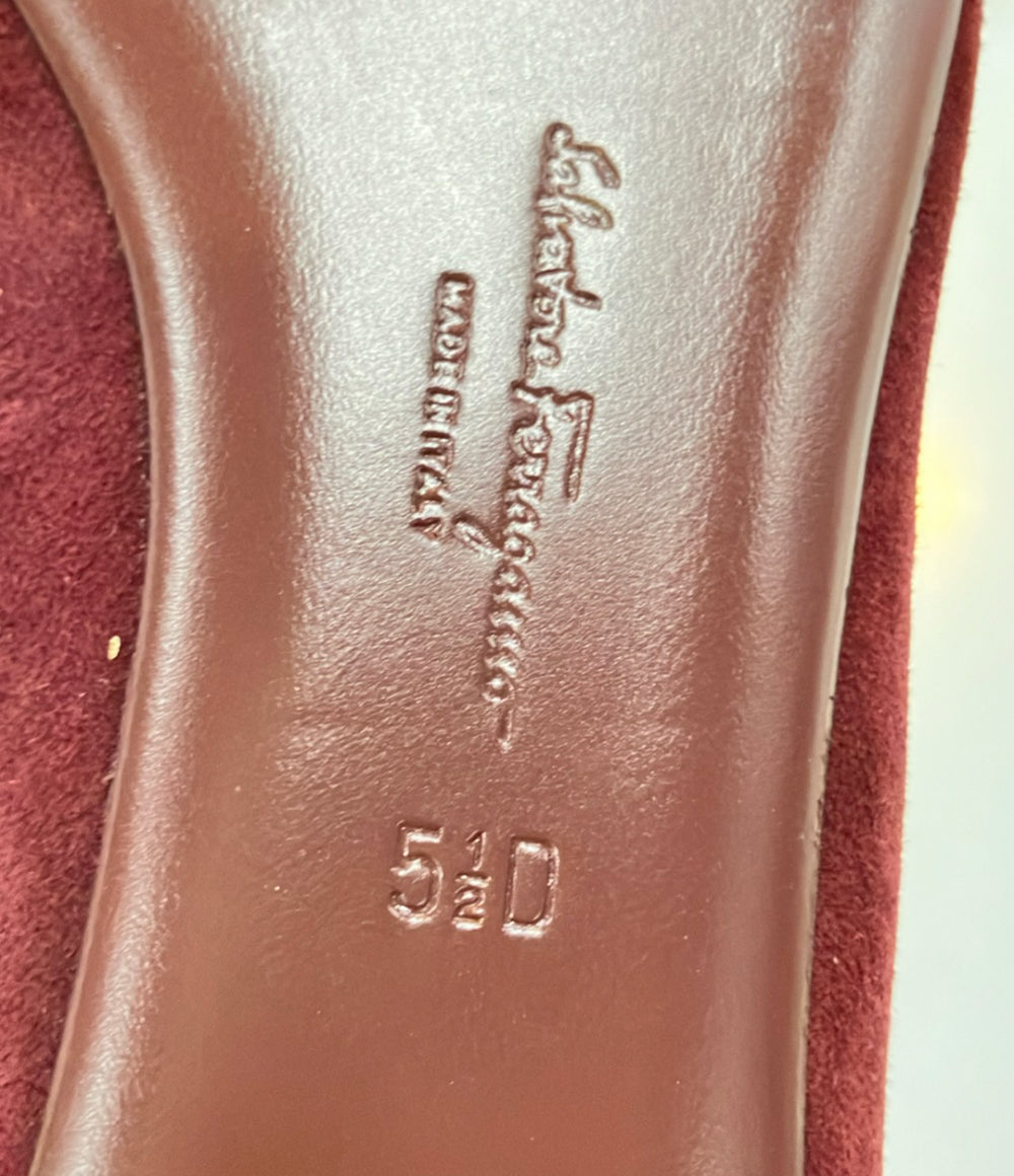 Salvatore Ferragamo パンプス スエード サルノ レディース SIZE 5 1/2 D (23cm) サルヴァトーレフェラガモ
