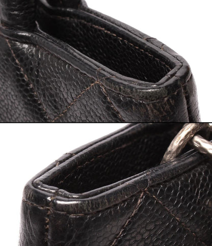 CHANEL ハンドバッグ トートバッグ マトラッセ キャビアスキン 復刻トート ココマーク シルバー金具 6番台 A01804 レディース シャネル