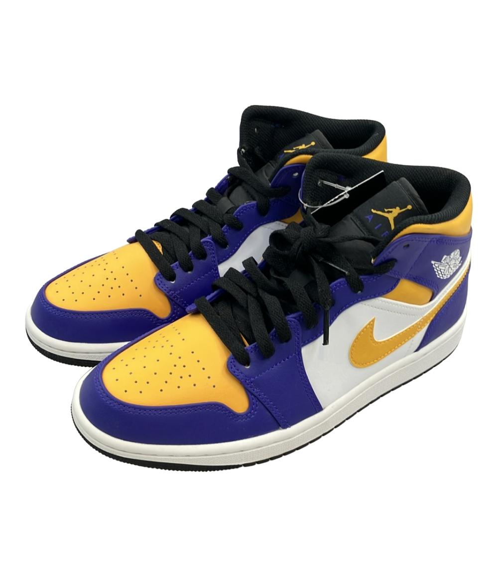美品 ナイキ ミドルカットスニーカー AIR JORDAN 1 MID DQ8426-517 メンズ SIZE 26.5 (M) NIKE