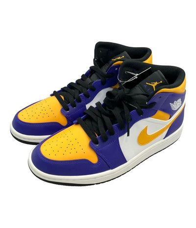 美品 ナイキ ミドルカットスニーカー AIR JORDAN 1 MID DQ8426-517 メンズ SIZE 26.5 (M) NIKE