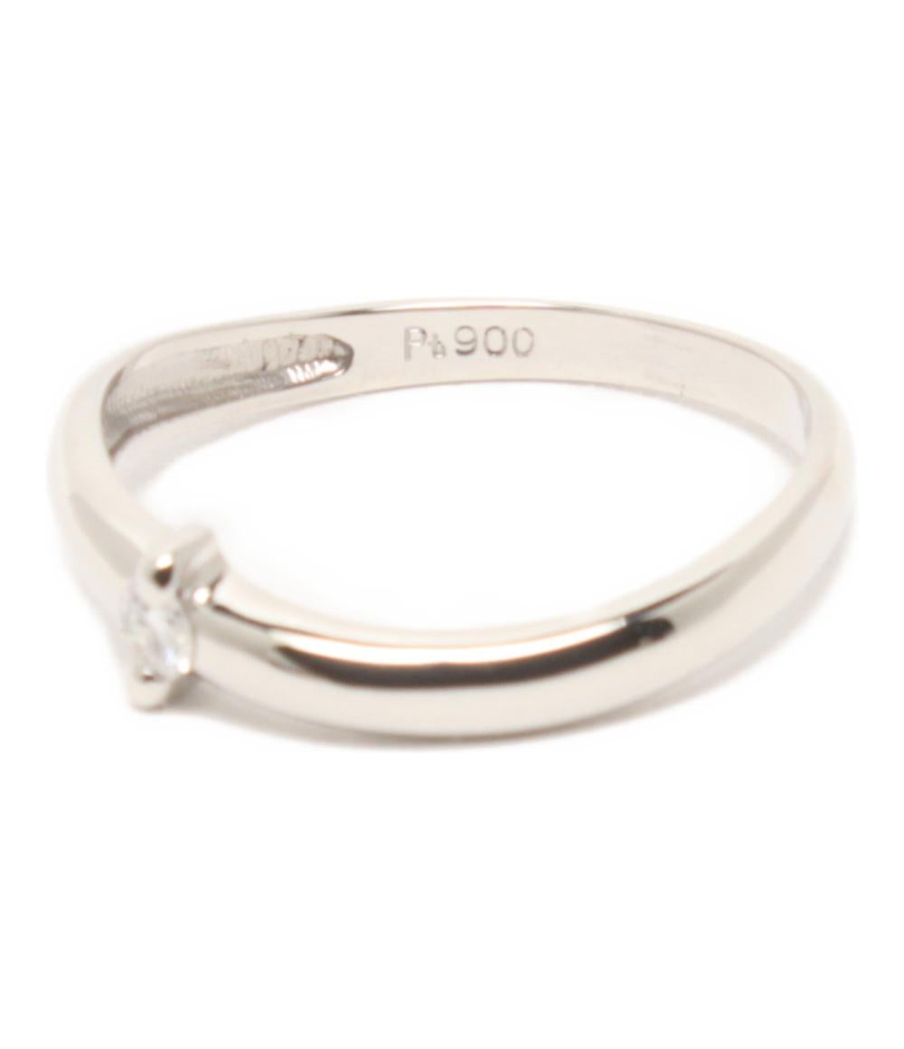 美品 リング 指輪 Pt900 ダイヤ 0.06ct レディース SIZE 12号