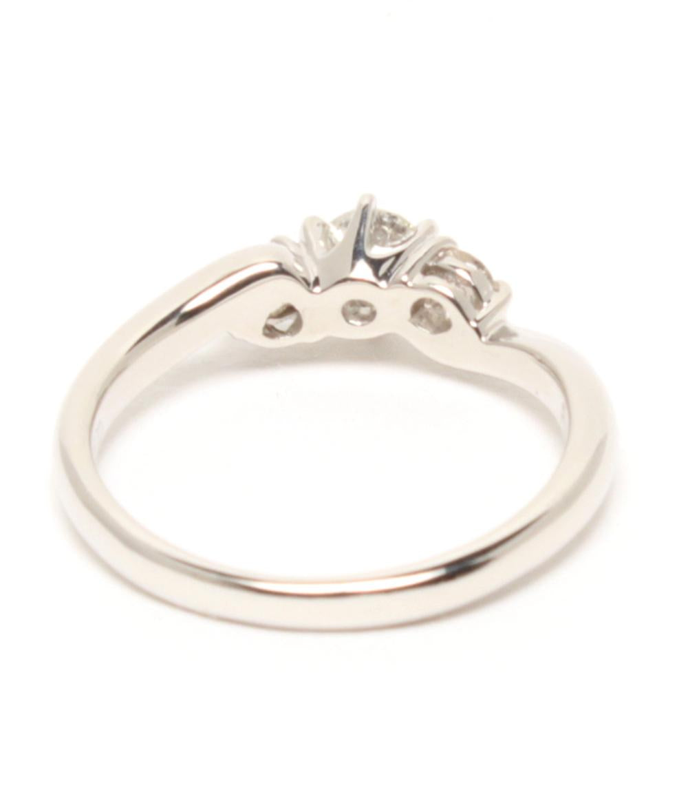 美品 リング 指輪 Pt900 ダイヤ 0.214ct ダイヤ 0.10ct レディース SIZE 7号
