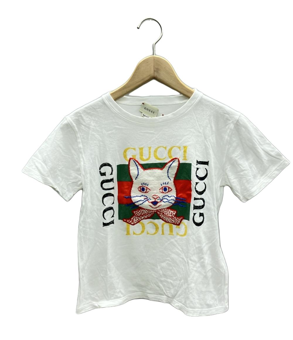 グッチ クルーネック半袖Tシャツ キャット キッズ SIZE 8 (140) GUCCI – rehello by BOOKOFF