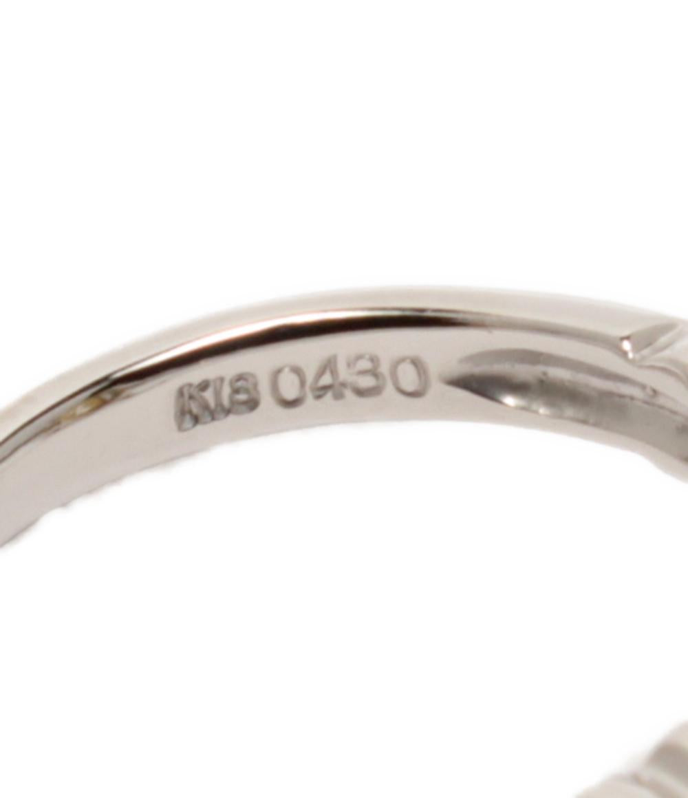 美品 リング 指輪 K18 Pt900 ダイヤ0.43ct 0.24ct レディース