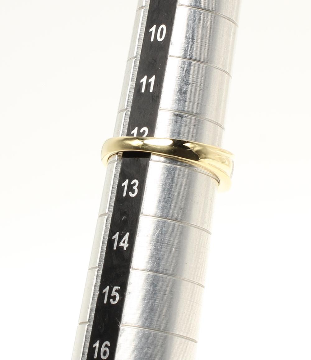 美品 リング 指輪 K18 Pt900 ダイヤ0.36ct 0.08ct レディース