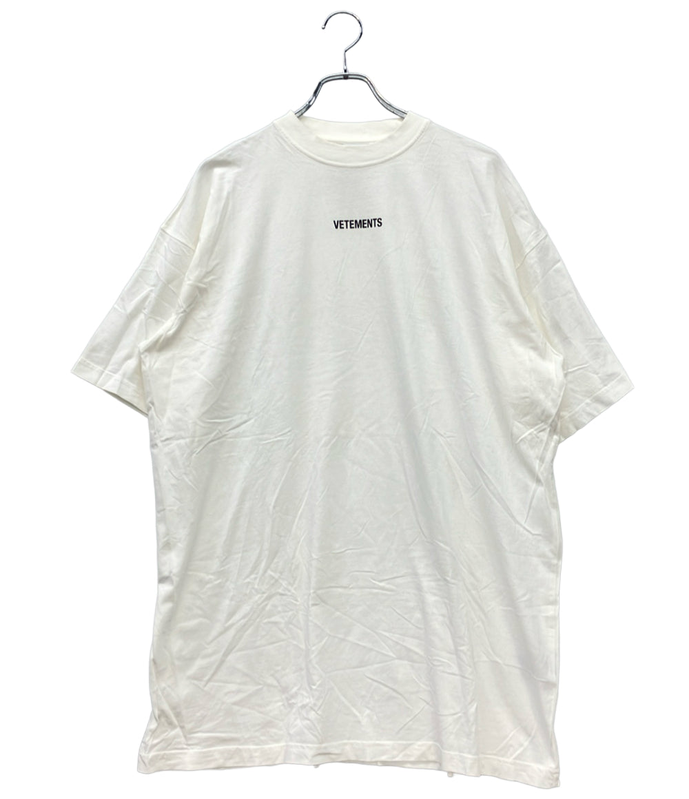 VETEMENTS 半袖Tシャツ ホワイト ロゴ ストリート CWCO221058 メンズ SIZE S ヴェトモン