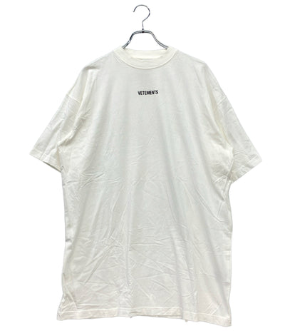 VETEMENTS 半袖Tシャツ ホワイト ロゴ ストリート CWCO221058 メンズ SIZE S ヴェトモン