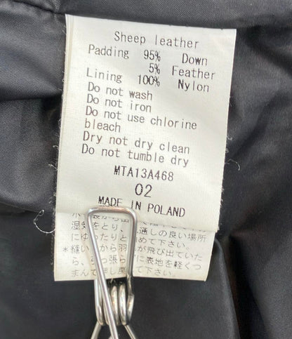 TATRAS レザーダウンベスト 12AW BECRUX MTA13A468 メンズ SIZE 2 (M) タトラス
