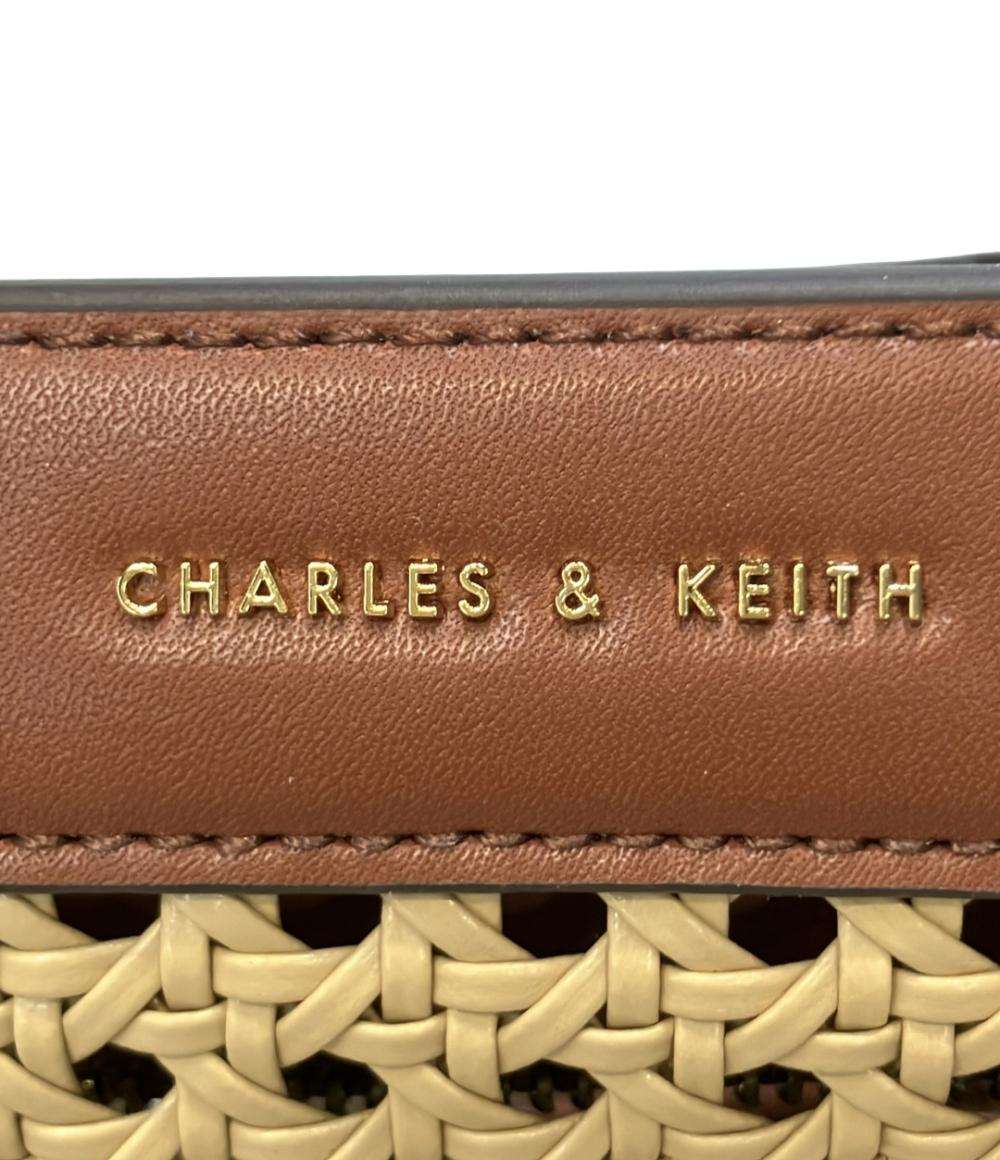 美品 CHARLES&KEITH 2way ハンドバッグ ショルダーバッグ 斜め掛け レディース チャールズ＆キース